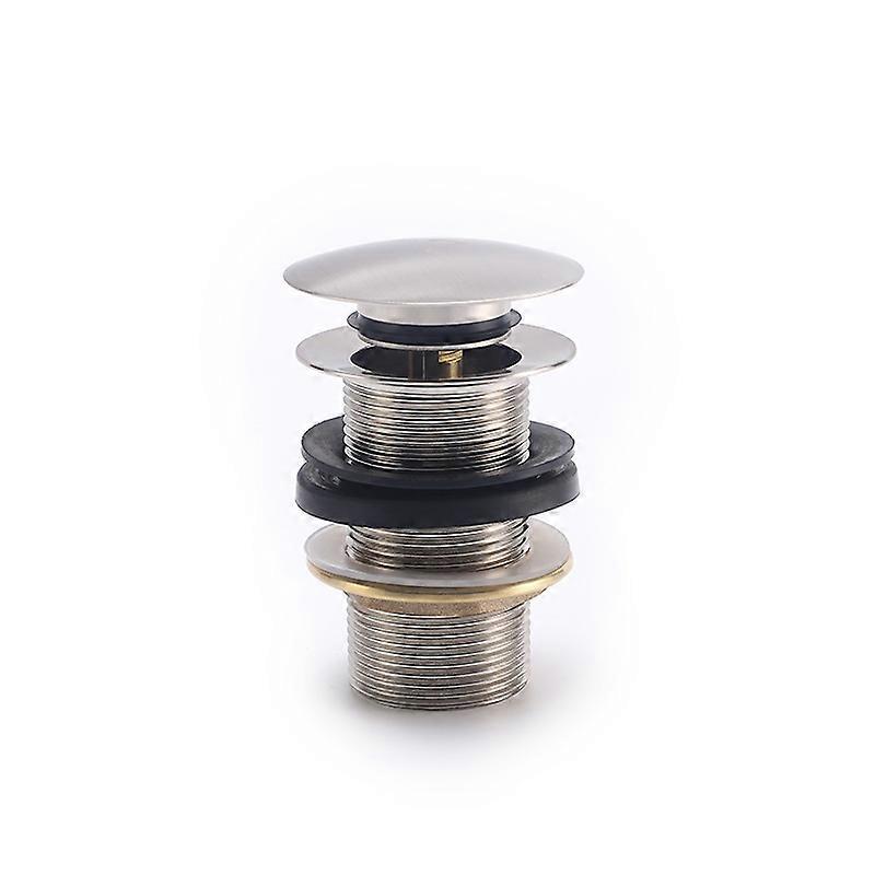 Home Quality Replacement Slot Chrome Click Clack Sink Drain - Brass Pop Up Sink Stopper - Standard G 1 1/4" BSP Connection