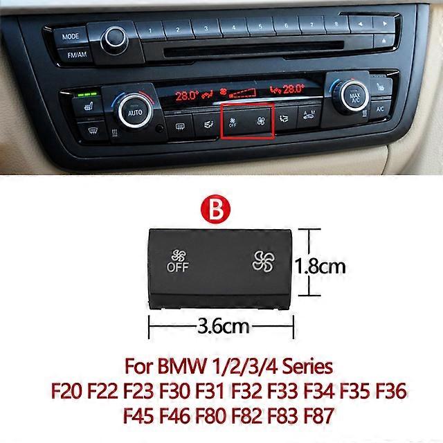 Car Interior Dashboard AC Climate Ventilation Volume Button Caps For BMW 1 2 3 4 X1 X3 X5 X6 Series F20 F30 F35 F80 F25 F26 E70 E84 E90