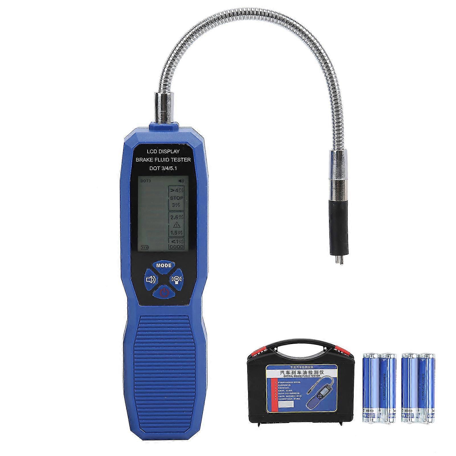Brake Fluid Oil Tester Detector LCD Display High Accuracy Testing Tool for DOT3/DOT4/DOT5.1