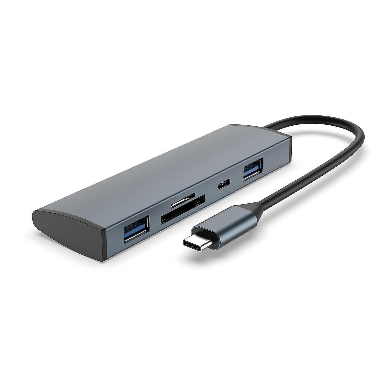SDリーダー/オーディオバージョンUSBCハブUSB-Cラップトップドッキングステーション5in1アダプター