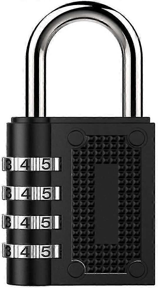 Black Combination Padlock Waterproof Padlock With Code Locker Padlocks 1pack