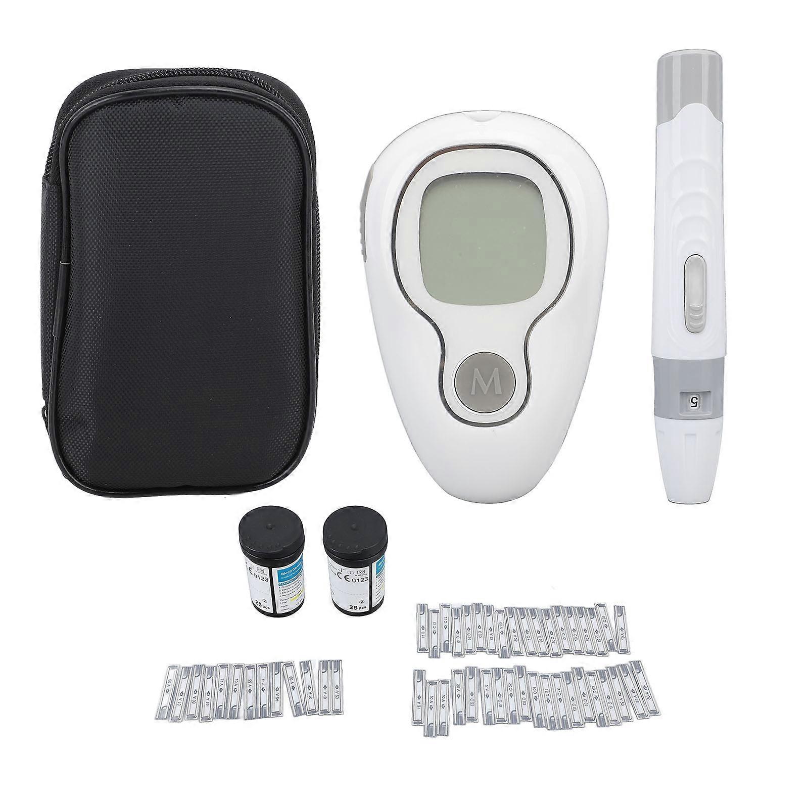 Blodsockermätare med 50 testremsor, hög stabilitet
