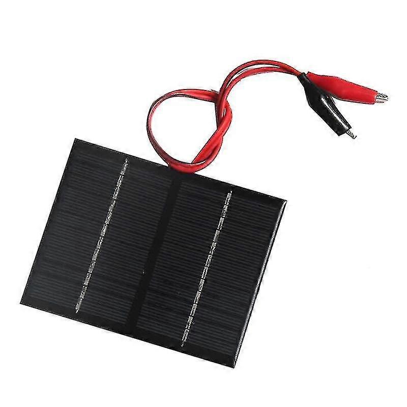 12V 1.5W Solar Panel with Clip Charging Battery System Polycrystalline Solar Panel compatible with S