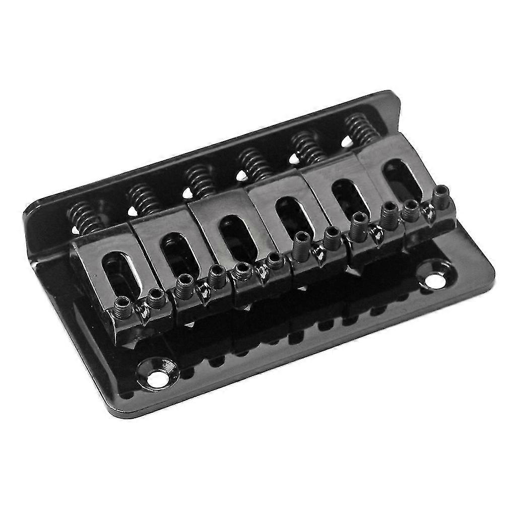 6 String Electric Guitar Hard Tail Fixed Bridge With Screws And Wrench Set, Black