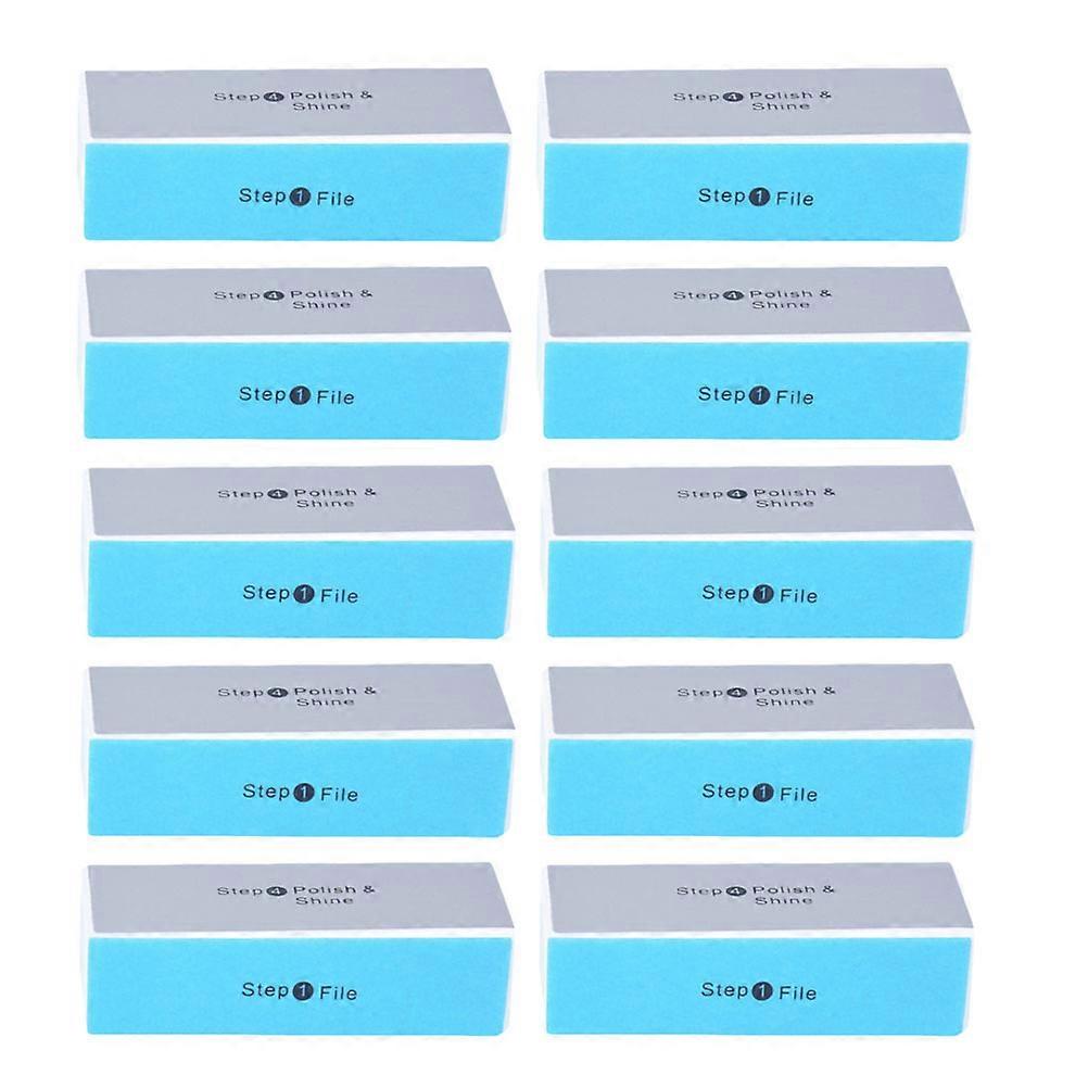 10 Pcs Professional Nail File Sanding Sponge Block Polish Sanding File Block Nail Polishing Block Abrasive Rubber Blocks