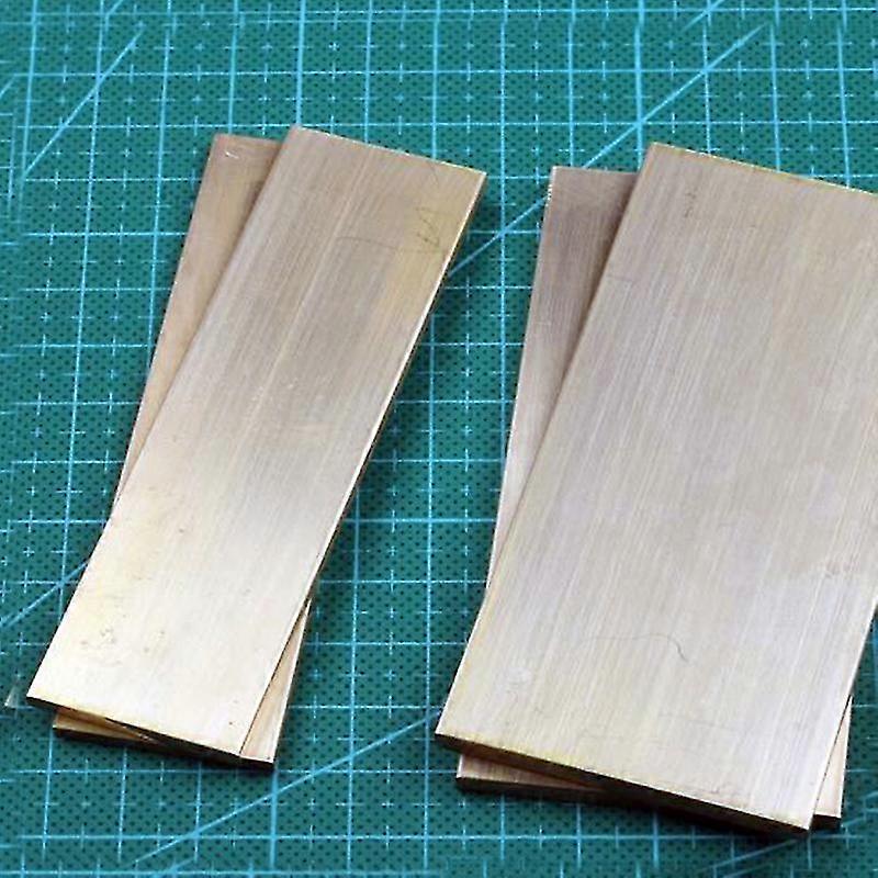 H62 Brass Block Brass Plate Knife Handle Guard Heat Sink Material Diy Customize Service