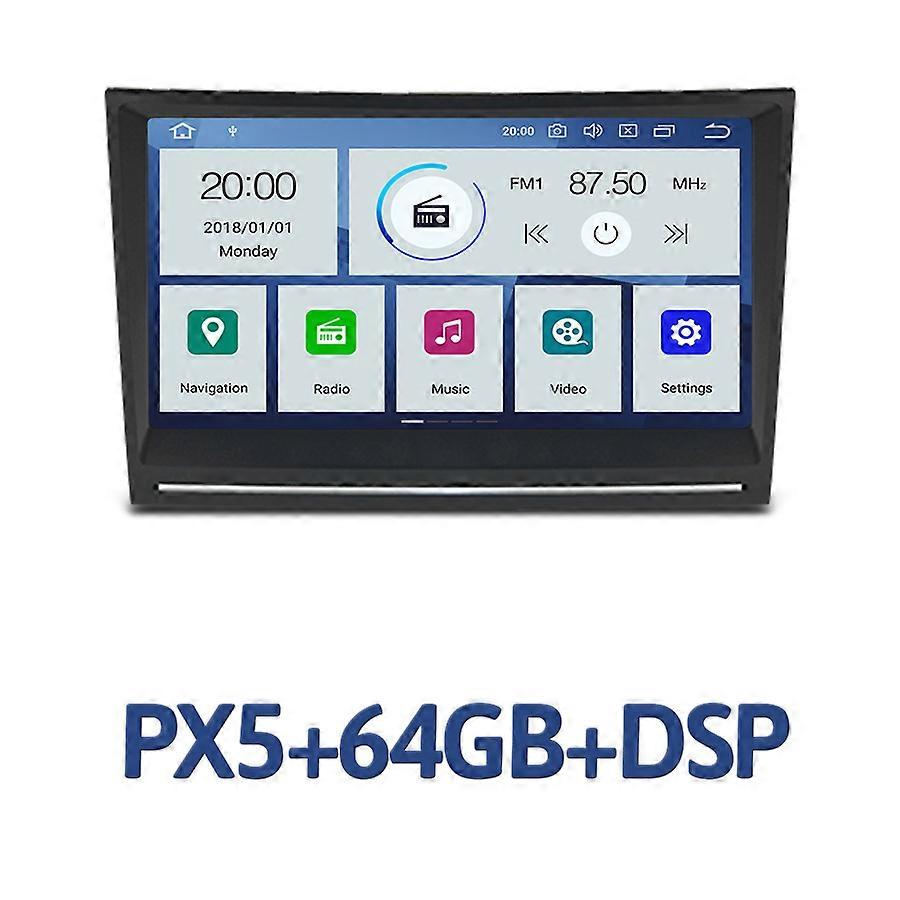 720P 8" PX6 2 din Android 10.0 Car DVD player 6 Core 64GB ROM 4GB RAM DSP Bluetooth navigation GDS autoradio For Porsche Cayman
