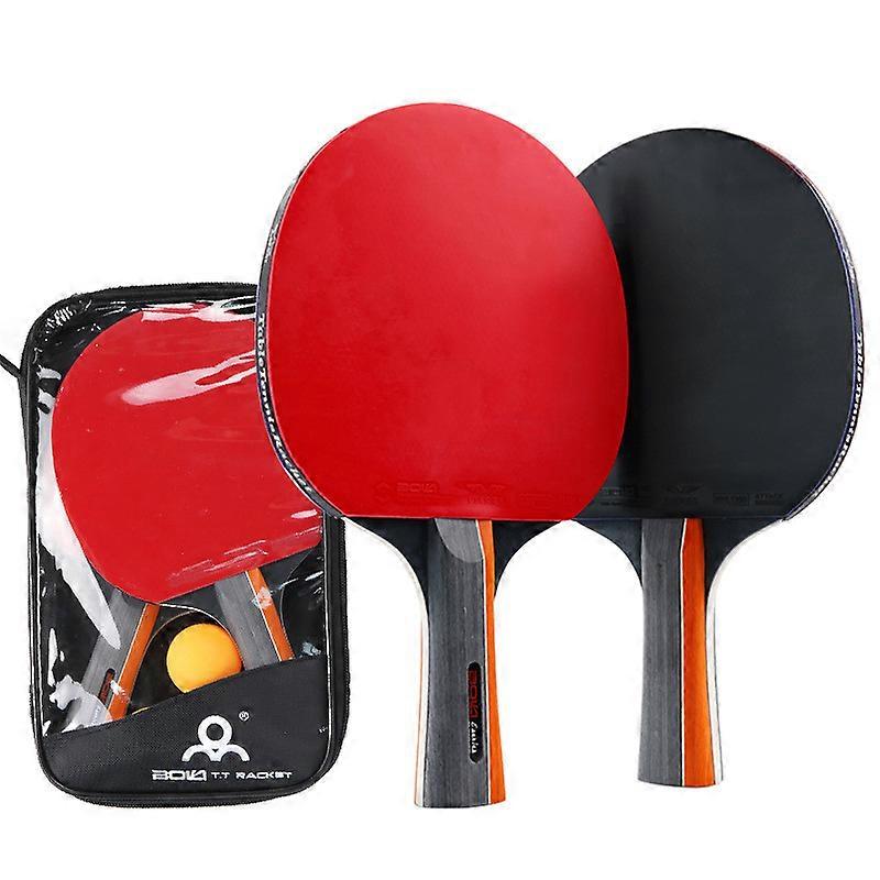 2pcs Professional 6 Star Table Tennis Racket Ping Pong Racket Set Pimples-in Rubber Hight Quality Blade Bat Paddle With Bag