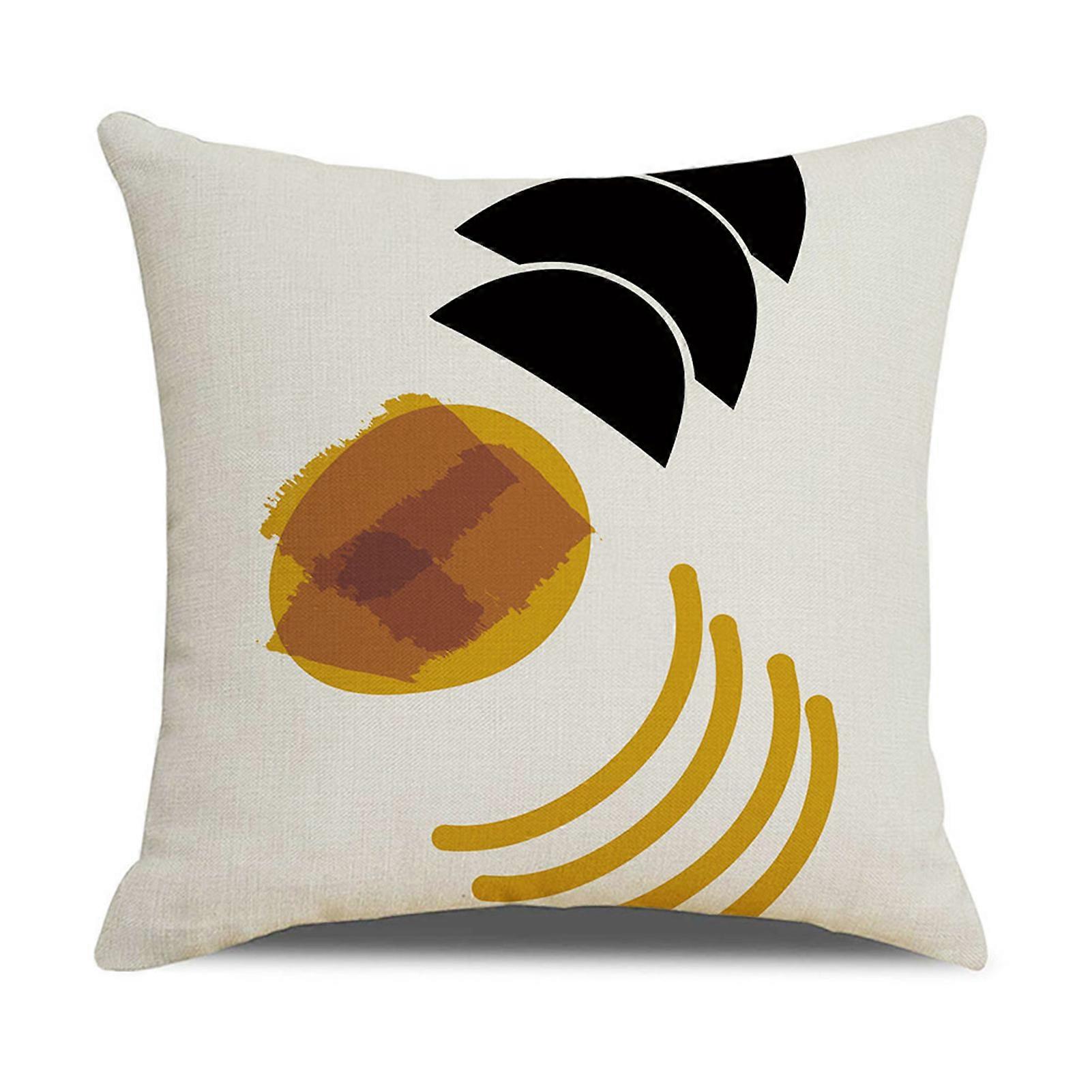 Throw Pillowcase Minimalism Abstract Pattern Printed Pillowslip with Hidden Zipper Bedding Decoration Soft & Comfy Sofa Cushion Cover Square Pillow Sh