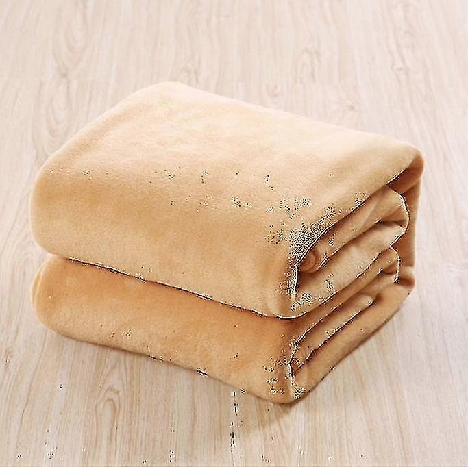 Four Seasons Blanket Coral Fleece Plain Fleece Blanket Soft Home Blanket L High Quality