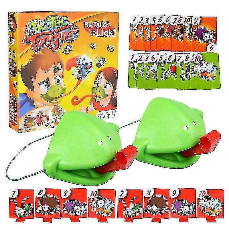 舌チックタックカメレオンスティッキー楽しいボードゲーム家族のおもちゃパズルマスクシュートGift_y高品質