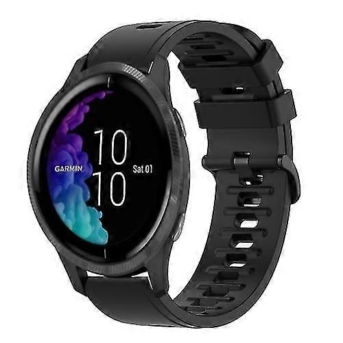 Para Garmin Venu 20mm Correa de Reloj de Silicona Suave de Color Sólido XWKC