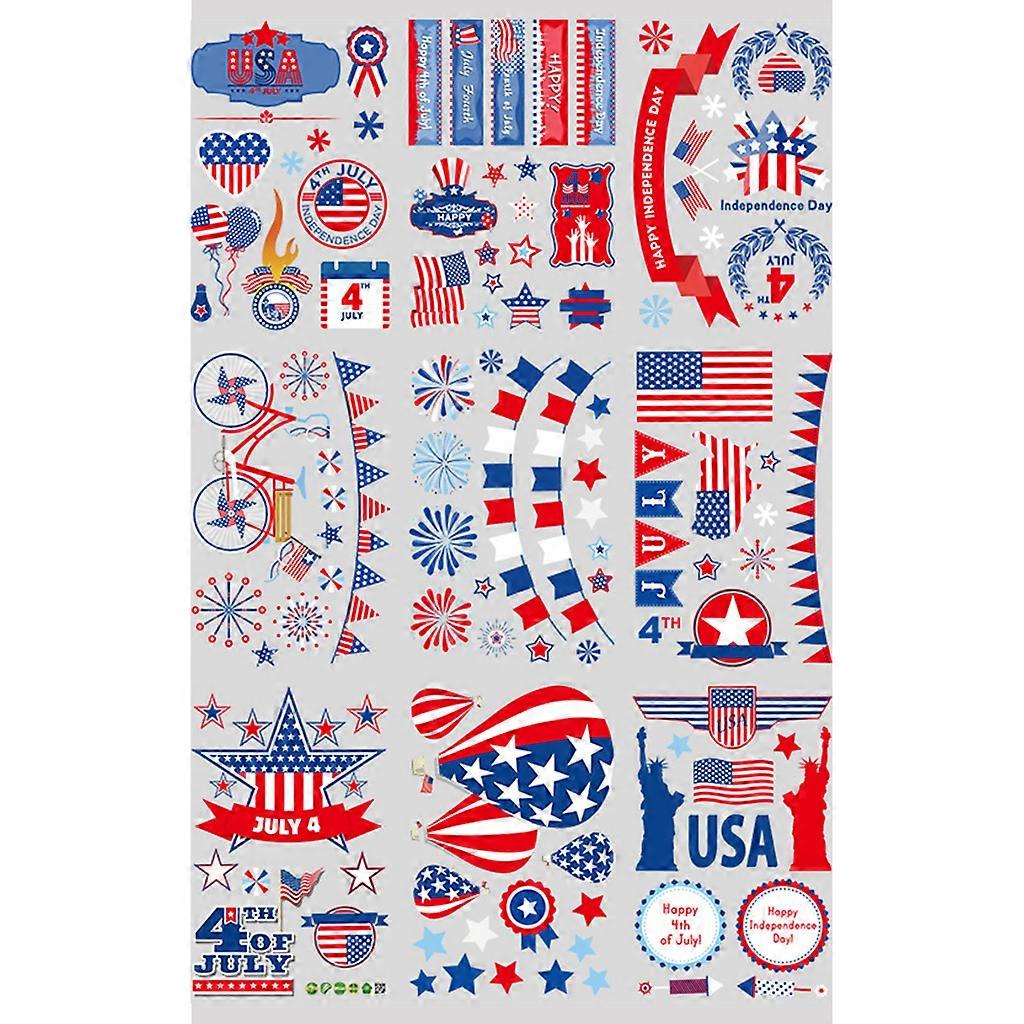 Independence Day Window Clings July 4th Window Stickers Decorations