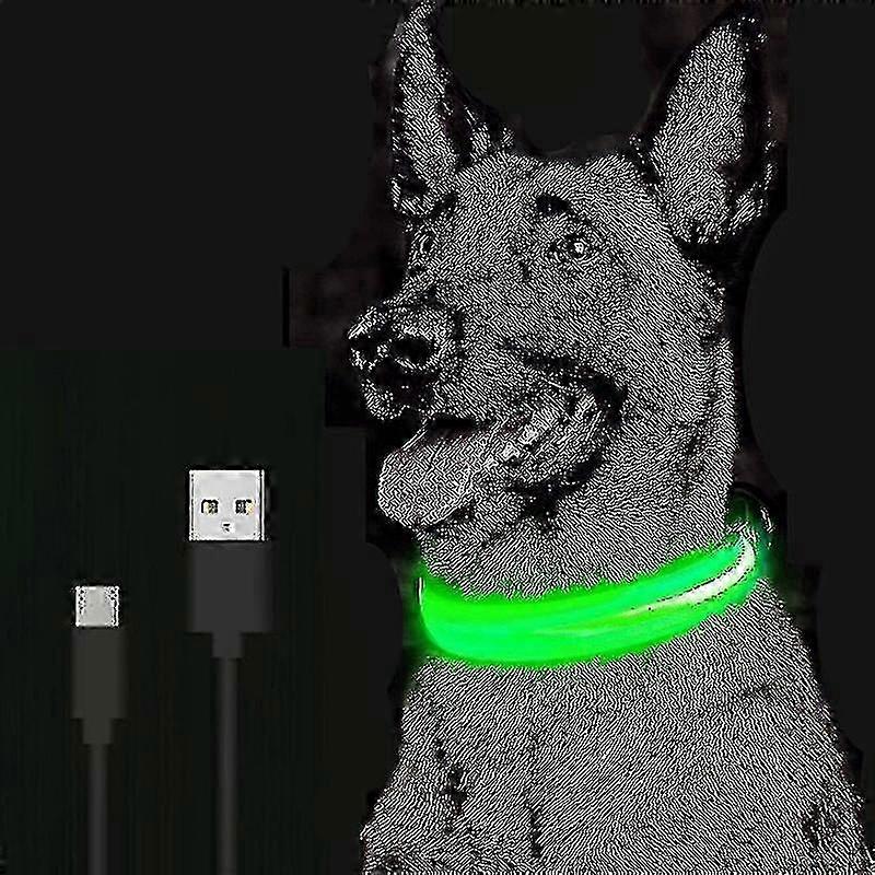 Adjustable Luminous Led Glowing Safety Dog Collar