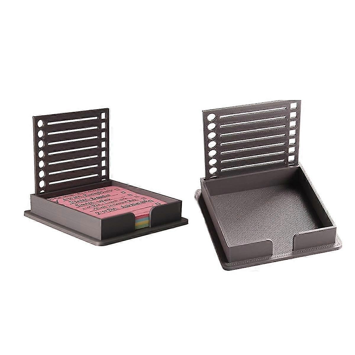 Sticky Note Holder With Stencil, Sticky Note Dispenser Compatible With Note, Note Organizer For Note Pad,c