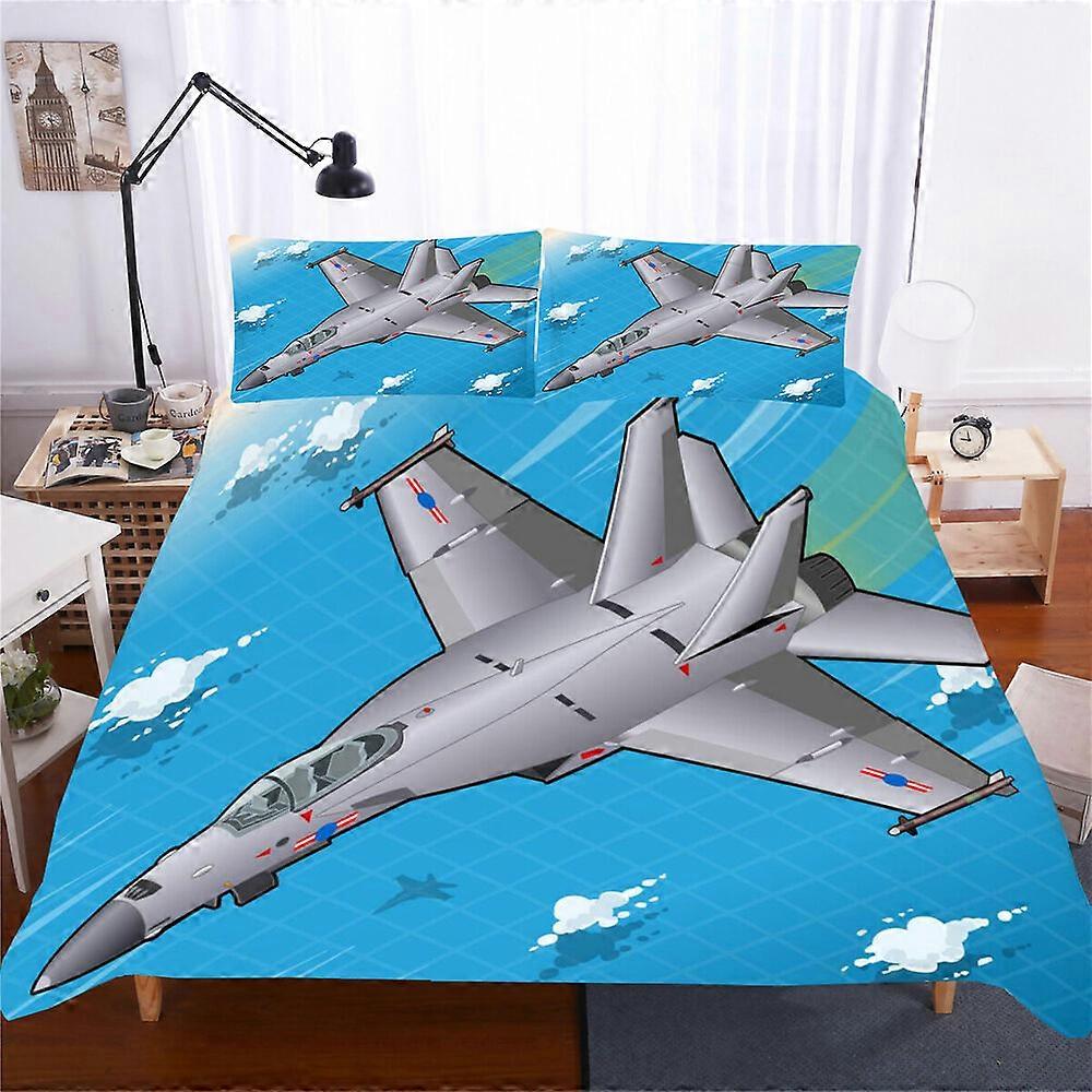 v3318 Lençóis Avião Super Cama Doona Capa de Edredão Conjunto Lençóis IU3318
