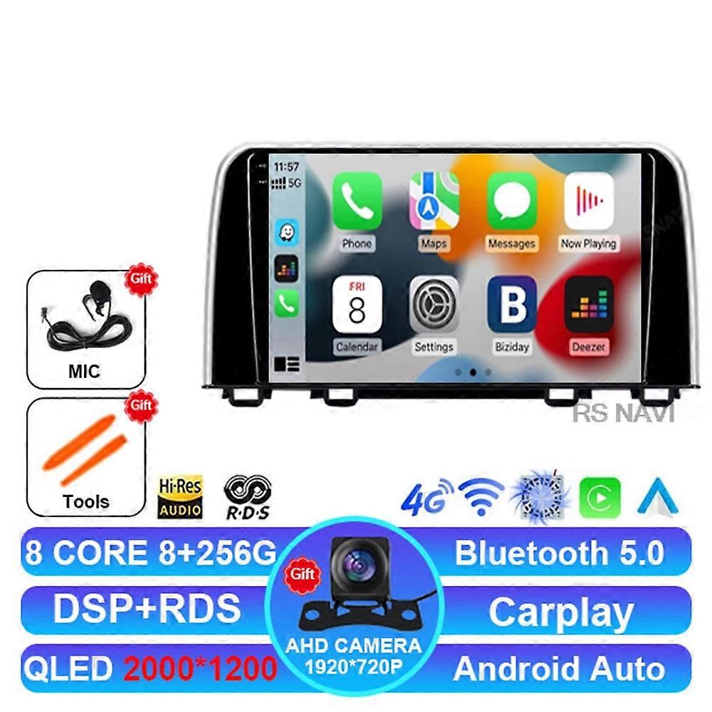 Android 14 Car Radio For Honda Crv 2017-2021 Wireless Carplay Auto Multimedia 2din Dvd Head Unit Navigation Viedo Player 4g Lte
