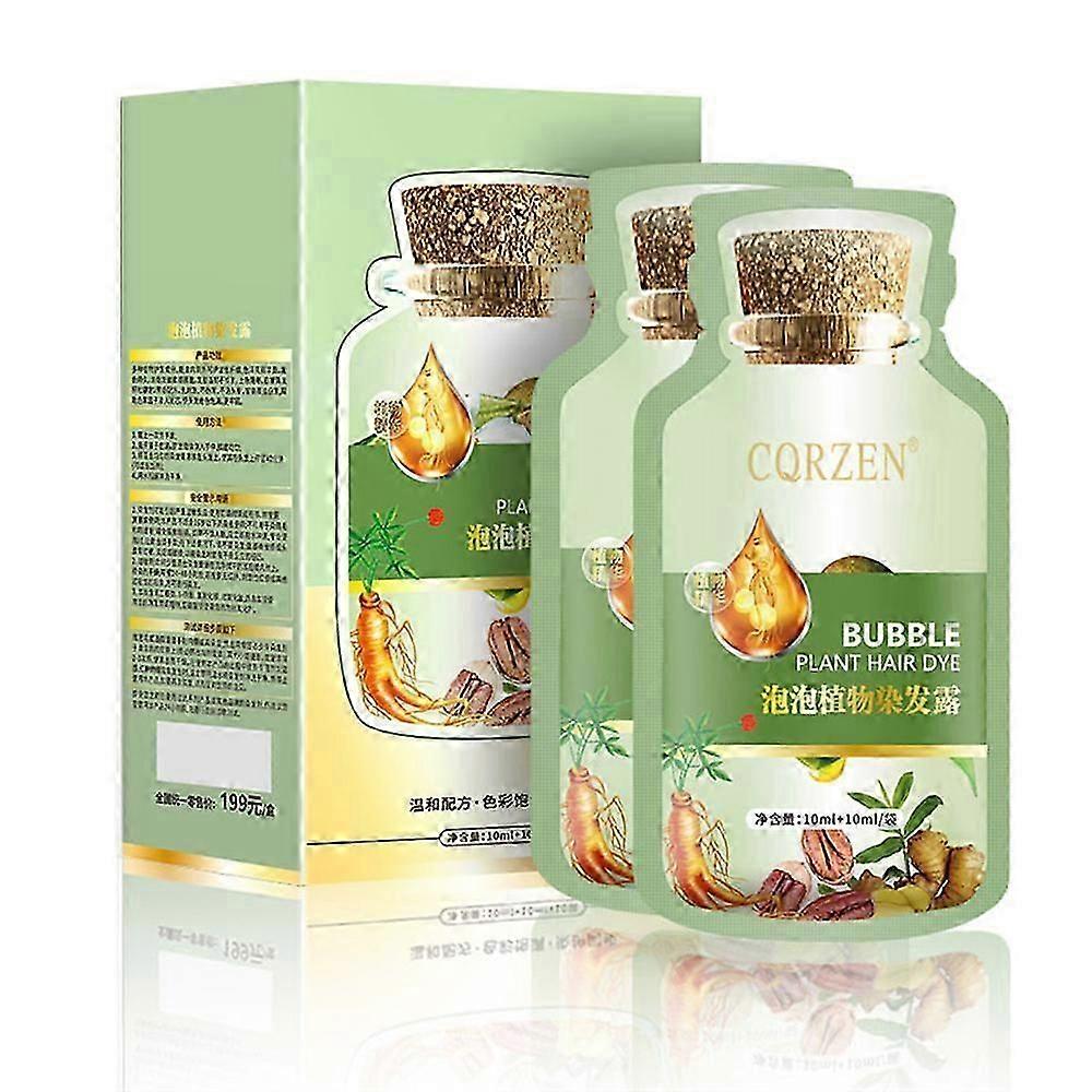 2024 New Pure Plant Extract For Grey Hair Color Bubble Dye Bubble Hair Dye