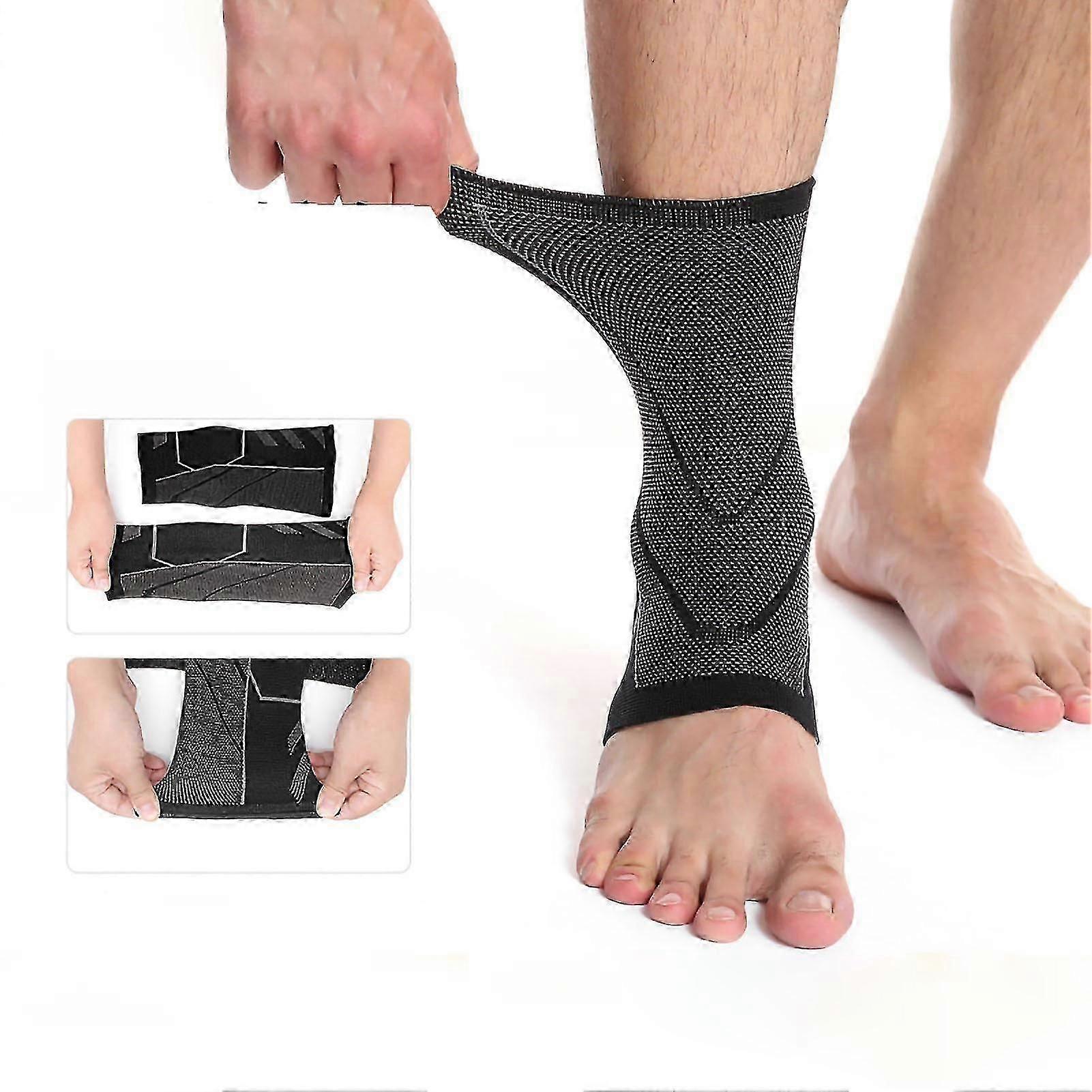 Xl Elastic Compression Ankle Brace For Achilles Tendon Support