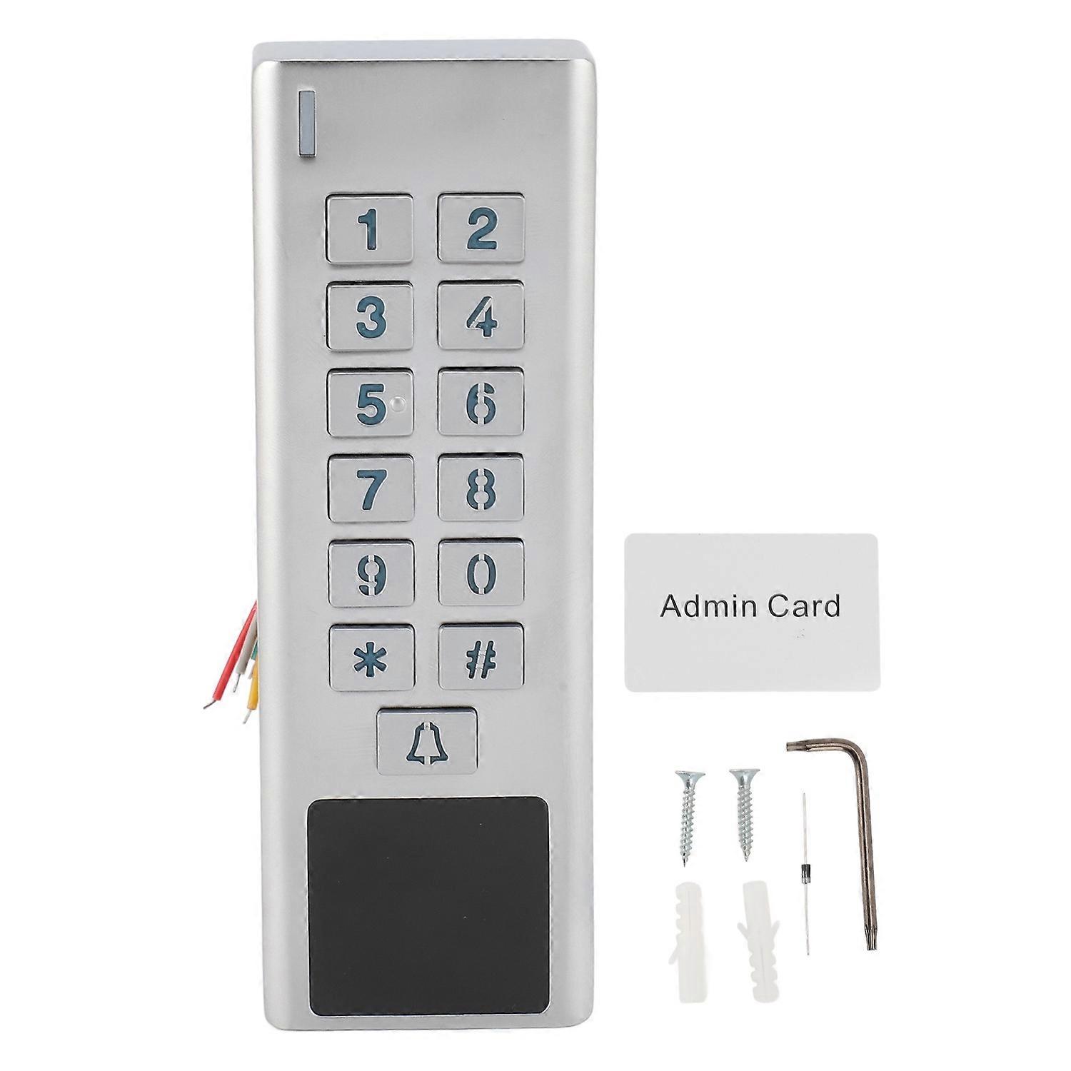 Door Access Control System IP66 Waterproof Zinc Alloy Up to 3000 Users Support Card Password for Hom