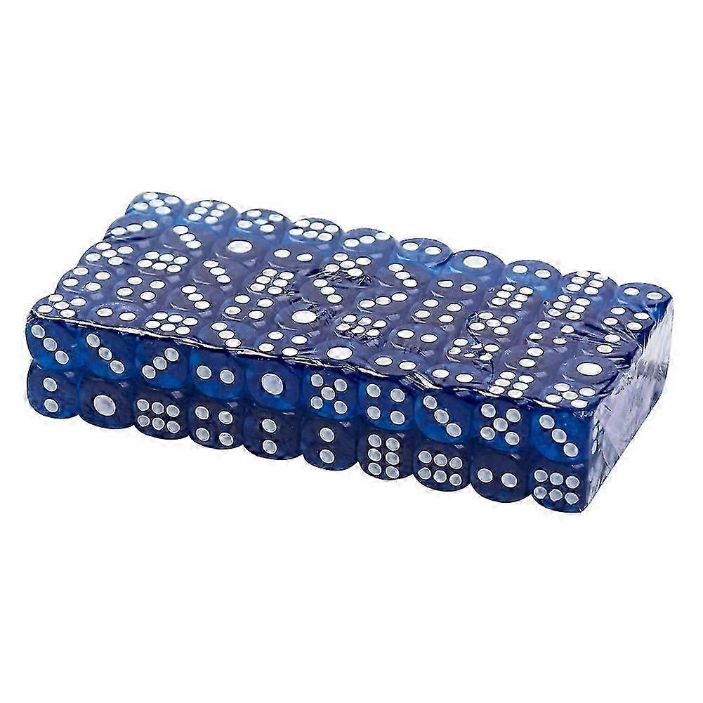 100st 14mm Färgad transparent akryl Game Dice Club Bar Party Tillbehör