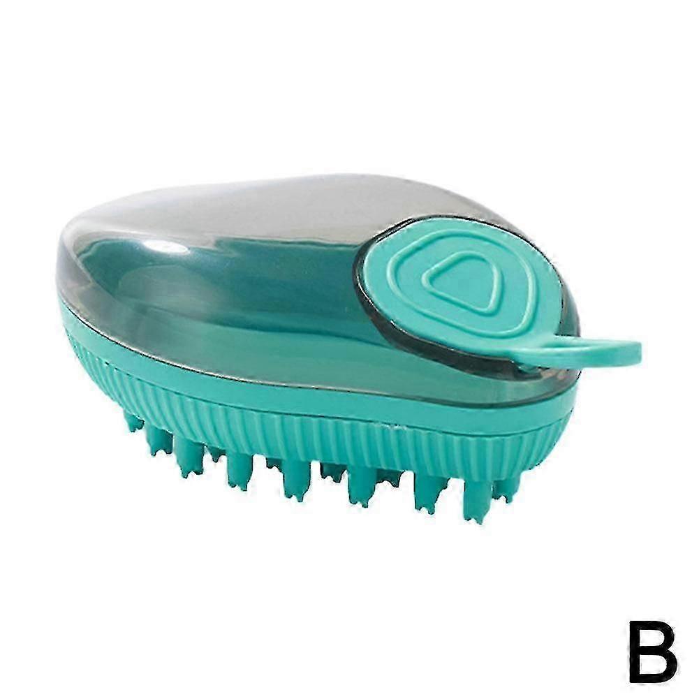 Evcil Hayvan Bakım Banyo Masaj Fırçası Sabun ve Şampuan Dispenseri ile Yumuşak Bristle-XinHan