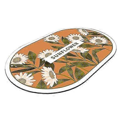Dustproof Sun Flower Printed Door Mats