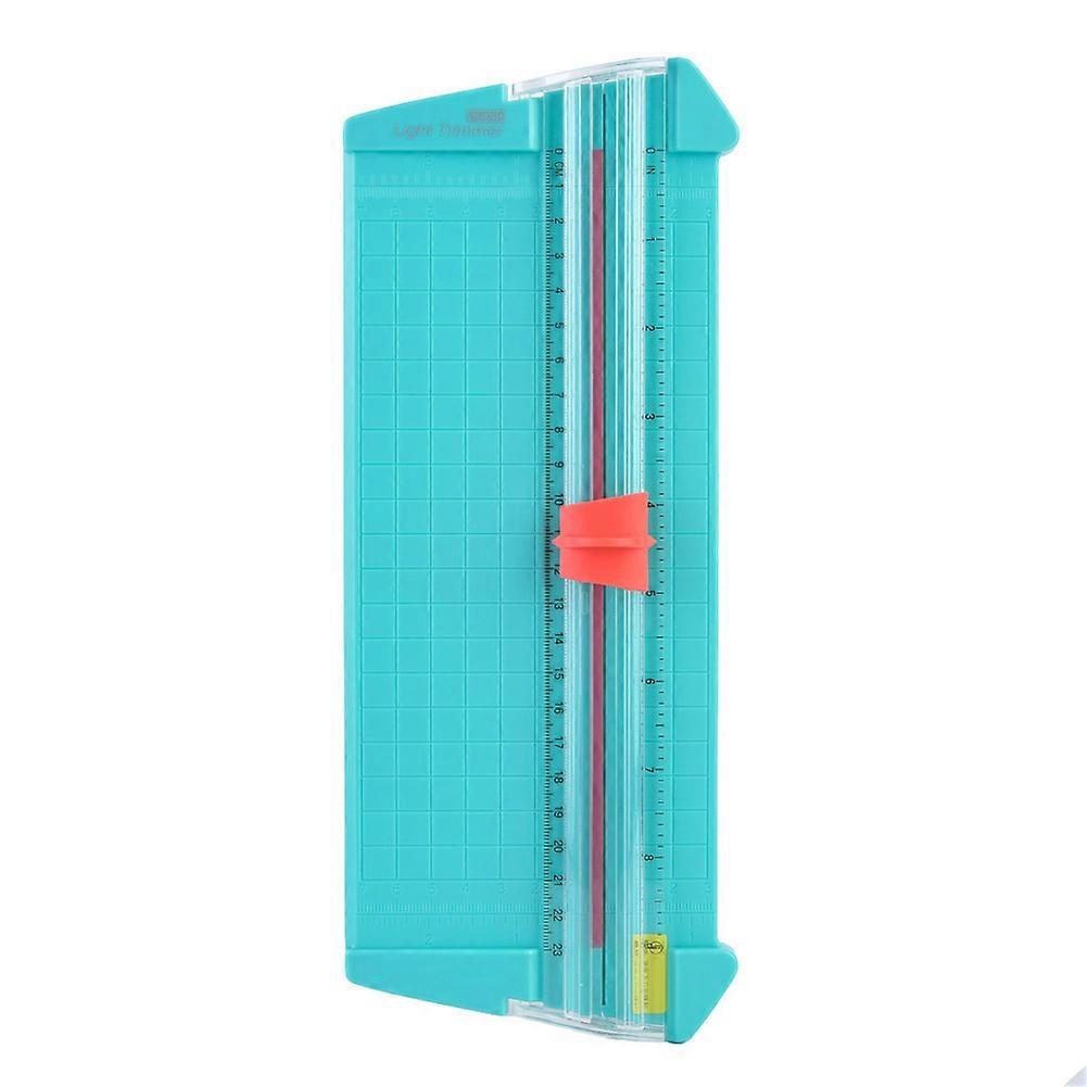 Small Safe Convenient Paper Trimmer Cutter with High Precision Measurement (Green)