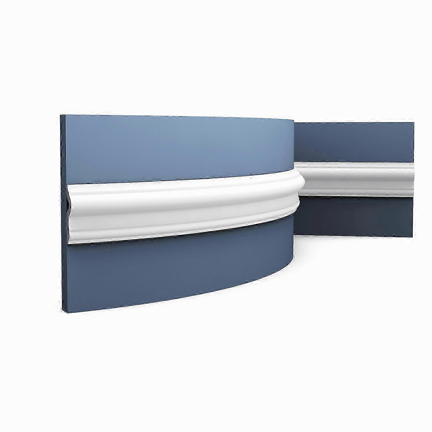 Orac Decor 1 x Flexible moulding PX202F AXXENT 200 cm x 2 cm x 7,5 cm white Purotouch® pre-primed lightweight, sturdy, dimensionally stable