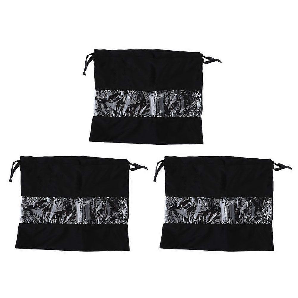 3 Pcs Velvet Drawstring Storage Bags for Clothes, Dust Proof