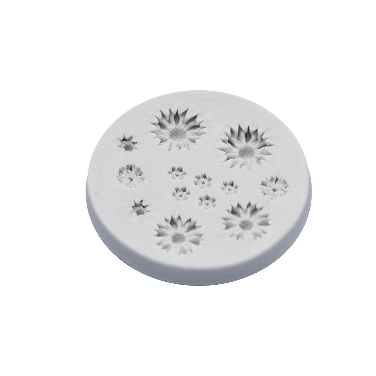 Silicone Chocolate Mold Daisy/Sunflower Shape Chocolate Candy Moulds Baking Tools Non-stick Silicone Material for Baking