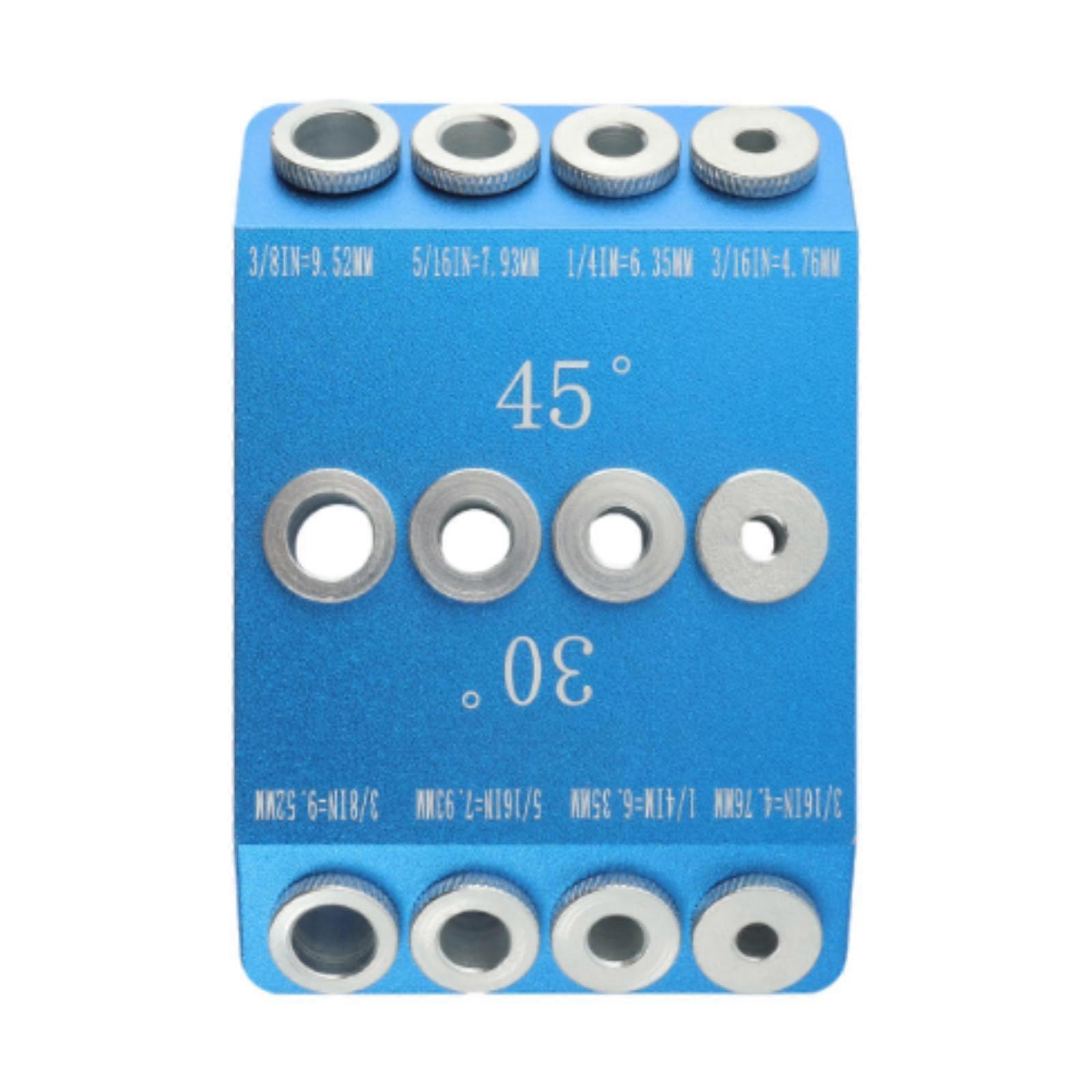 30 45 90 Degree Angle Drill Guide Jig Drill Template Block Portable 4 Sizes for