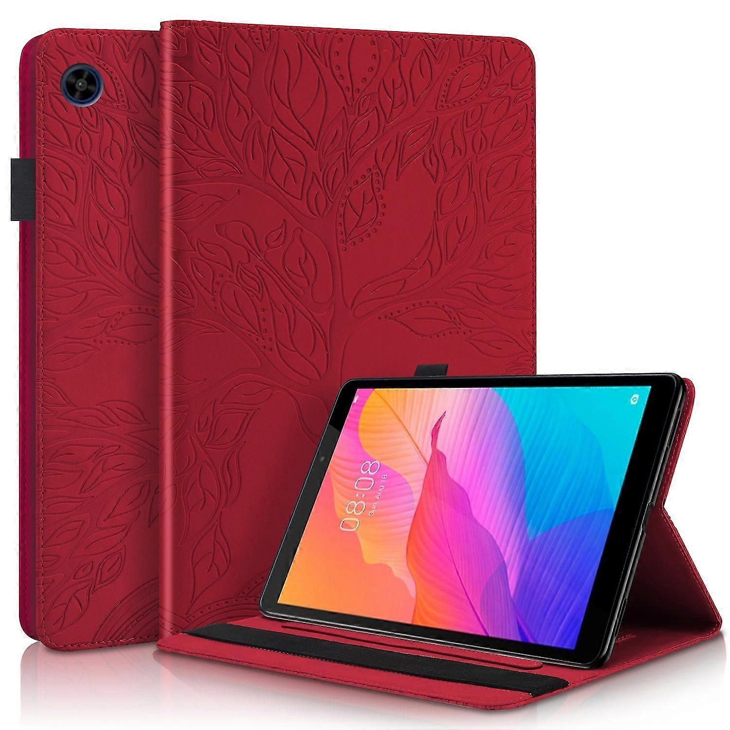 For Huawei Matepad T8 8 Inch Leather Case Red