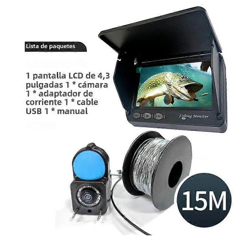 Portable Fishing Depth Finder with Night Vision Underwater Camera 4.3 Inch LCD 1080P 220 Wide Field