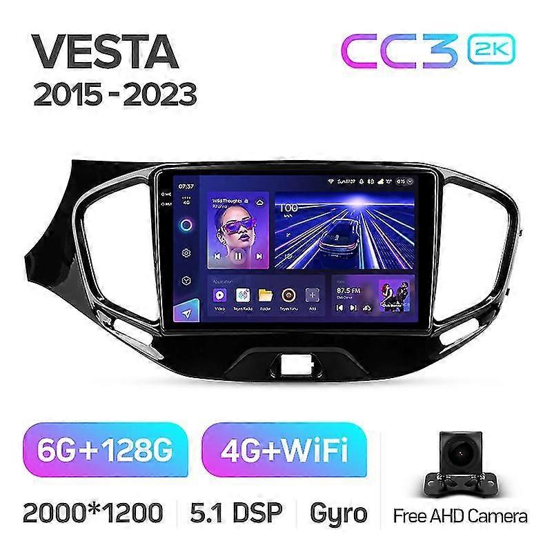 Cc3 2k For Lada Vesta Cross Sport 2015 - 2023 Car Radio Multimedia Video Player Navigation Stereo Android No 2din 2 Din