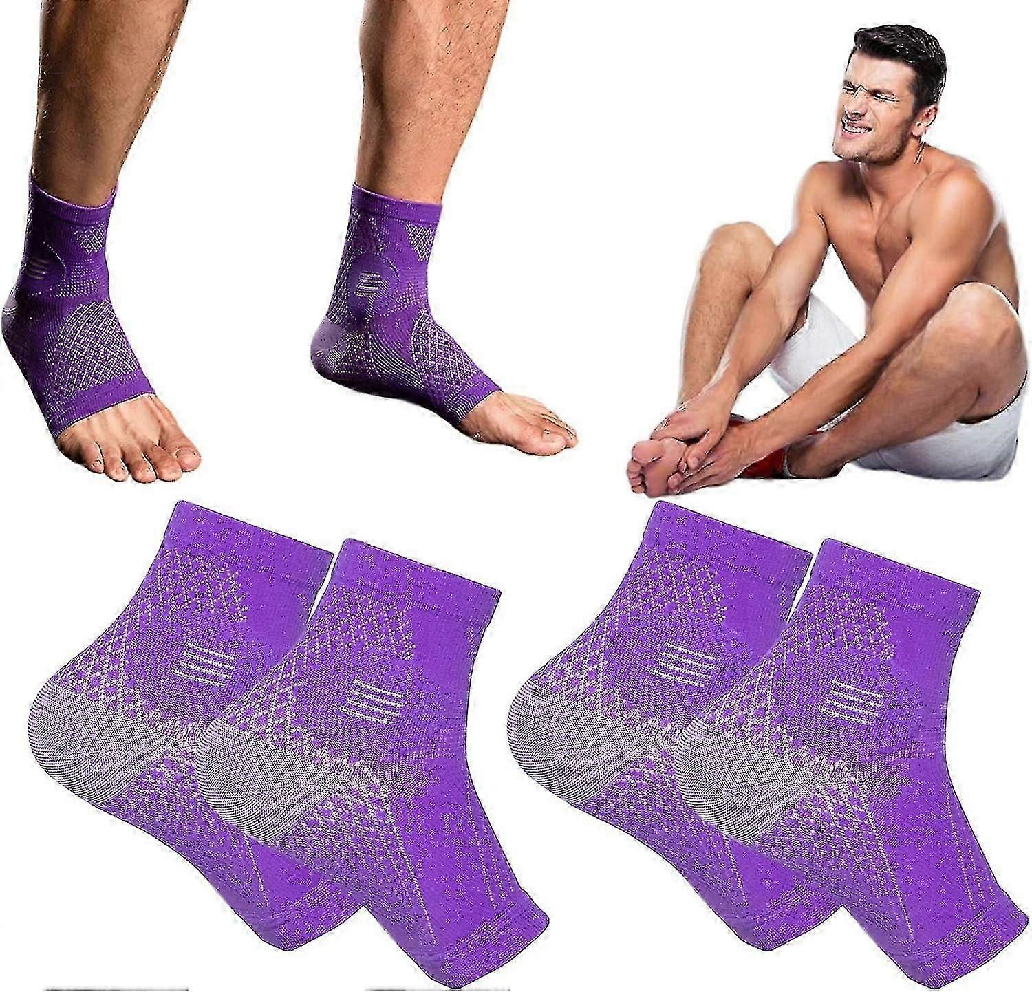 Compression Socks for Men and Women, Relief for Neuropathy and Plantar Fasciitis