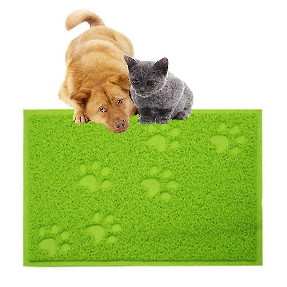 Advanced Cat Litter Box Mat, Perfect For Most Dogs Or Cats And Feeding Bowls, Soft On Paws, Easy Clean And Non-Slip Design Protects Carpets And