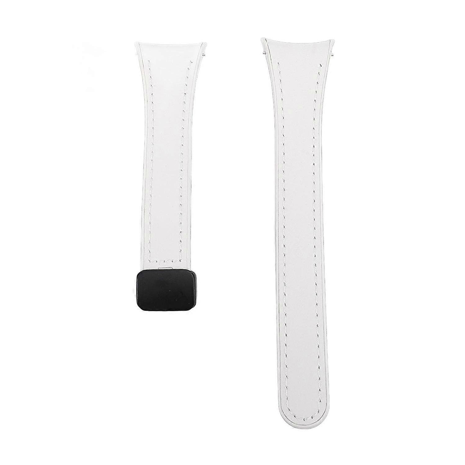 Watch Band for Galaxy Watch 6 5 4 Silicone Fold Over Clasp Slim Soft Watch Replacement Strap for Wom