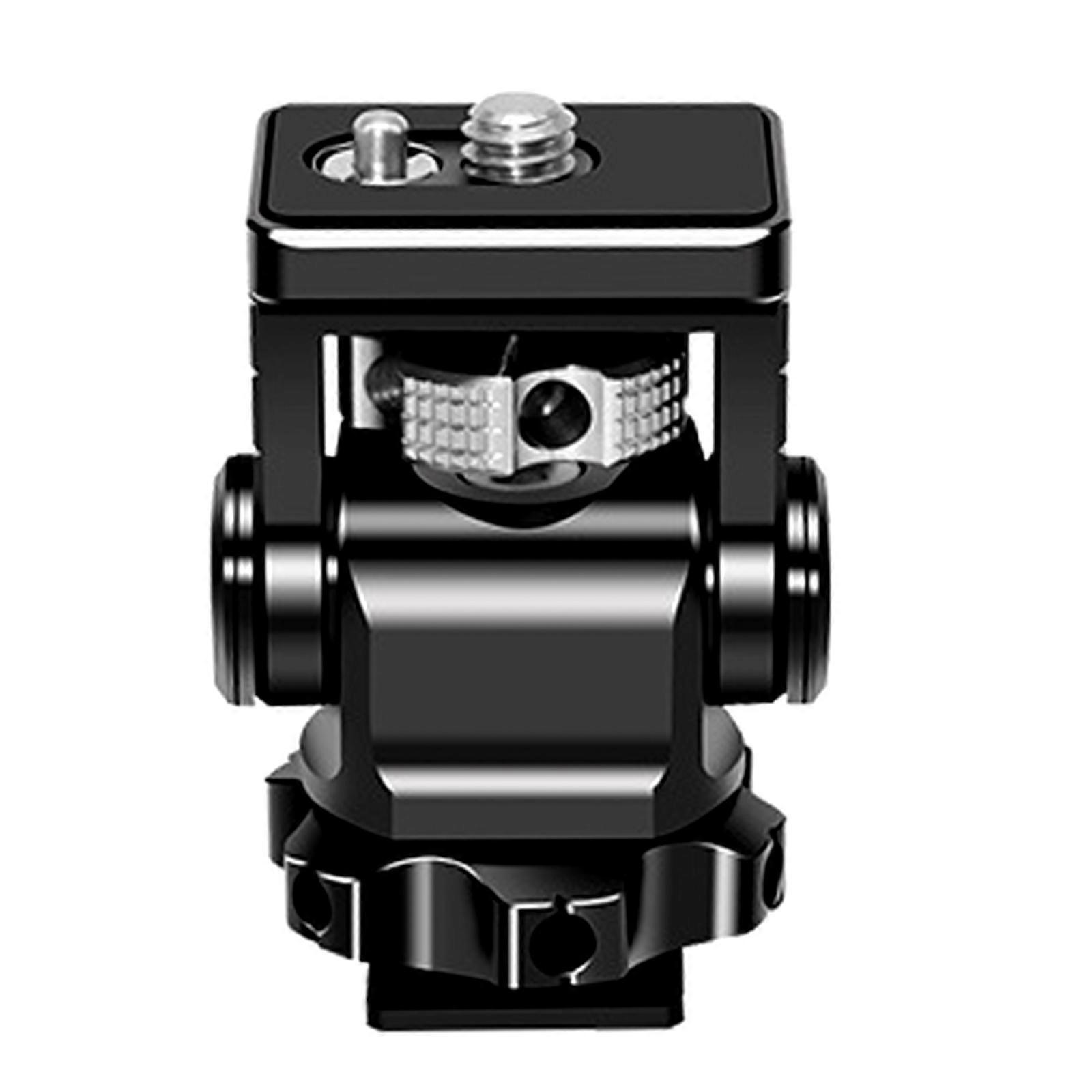 1/4inch Camera Monitors Support with Cold Shoe Mount 360 Degree Rotatable 180° Tiltable Stable & Sturdy Holder