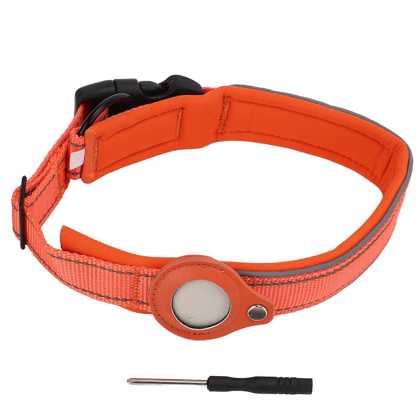 Dog Collar Anti-Lost GPS Tracking Reflective Nylon for Hiking, Climbing, Jogging - Adjustable Size, Durable Design