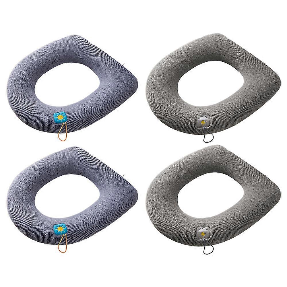 Plush & Cozy Toilet Seat Warmer, Soft Fabric Provides Year-Round Comfort, Universal Fit For Most Seats, Easy-Install With Secure Hooks, Durable &