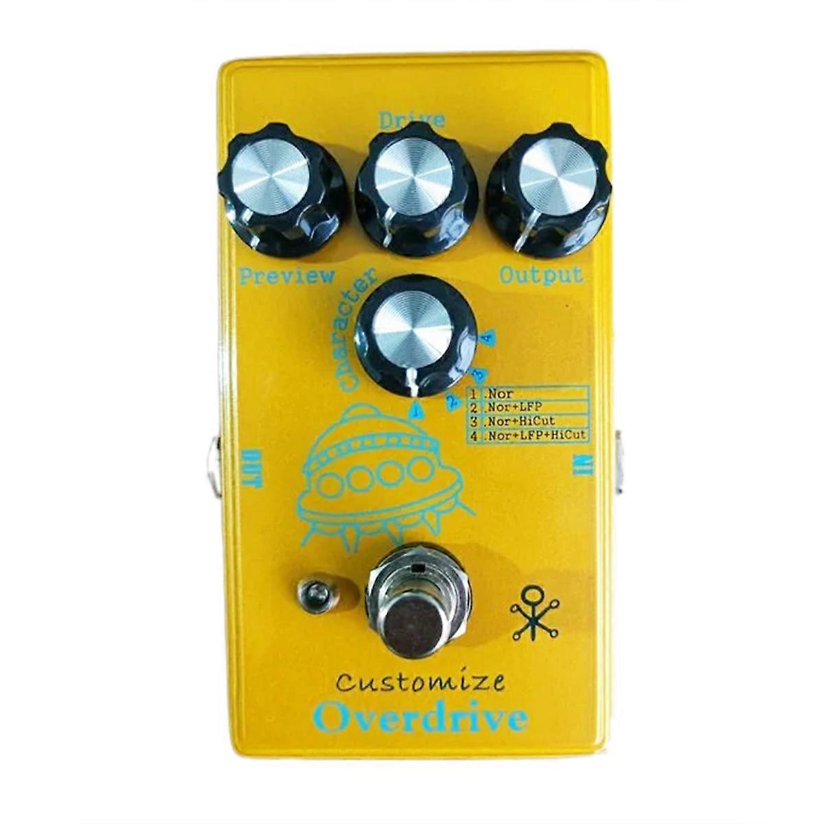 Electric Guitar Effect Pedal Low Gain Overdrive, Built-in Fever Circuit, Metal Customized Overdrive Effect Pedal