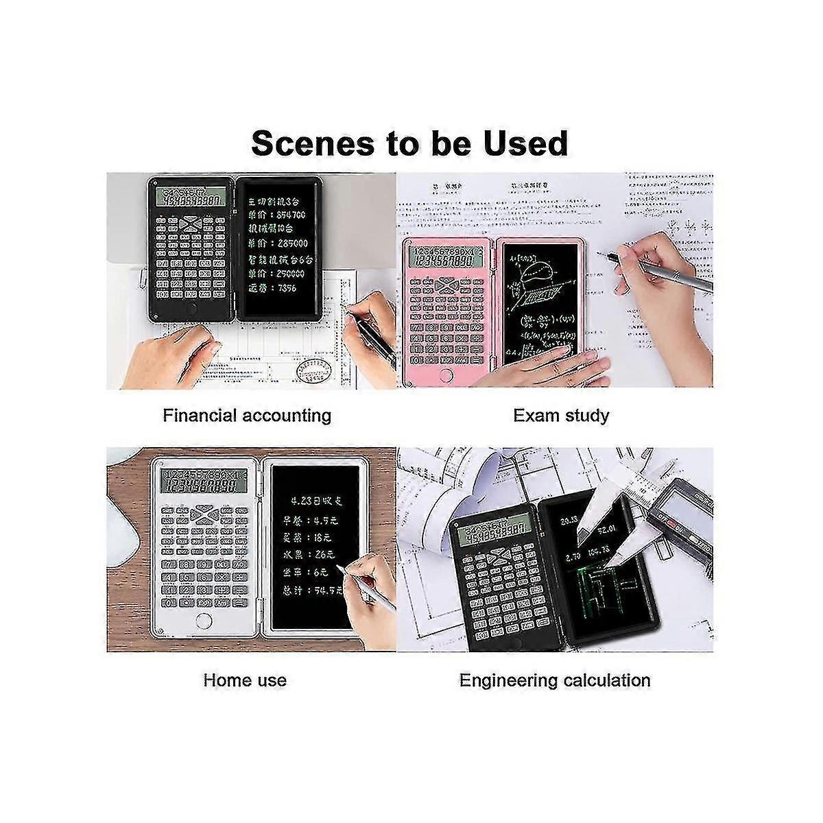 Scientific Calculators, 12-digit Lcd Display Pocket Office Desktop Calculator School Meeting And St