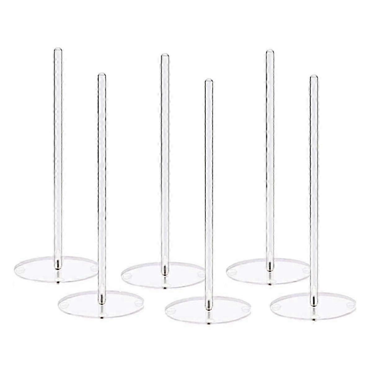 Donut Stand 6 Pack,Acrylic Bagel Stand,Donut Display Stand for Dessert Table,Bagel Display Tower fo js