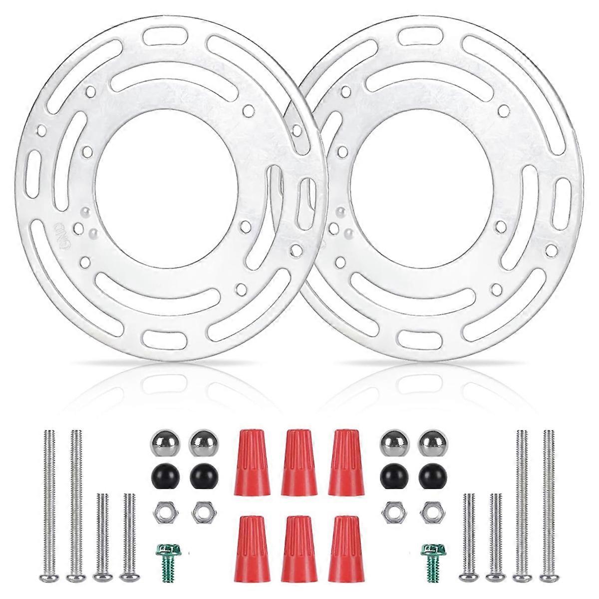 2 Pack Light Fixture Mounting Brackets, Ceiling Light Mounting Plate, Wall Light Mount Blocks with S