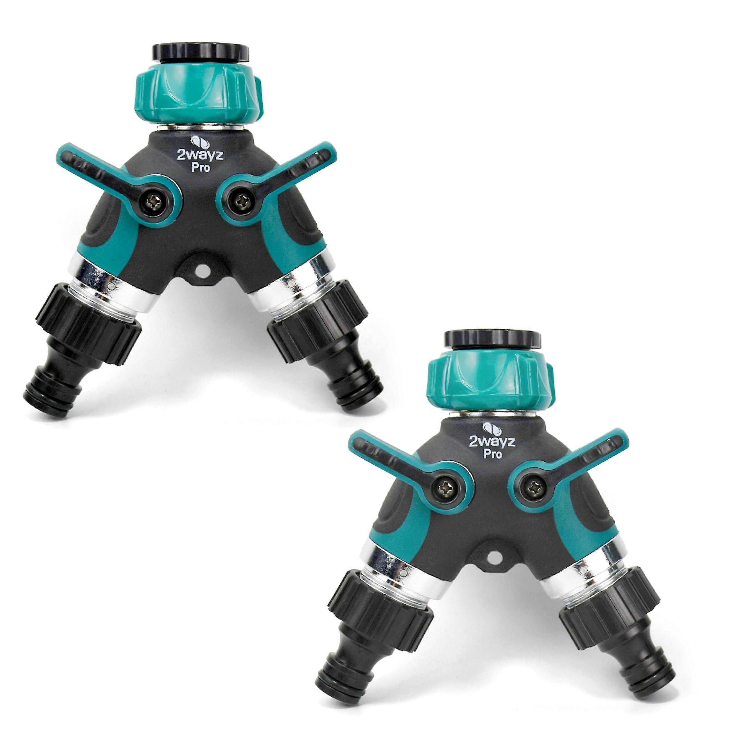 2 Pack Hose Splitter for Garden Hose and Hose Bib Two Way