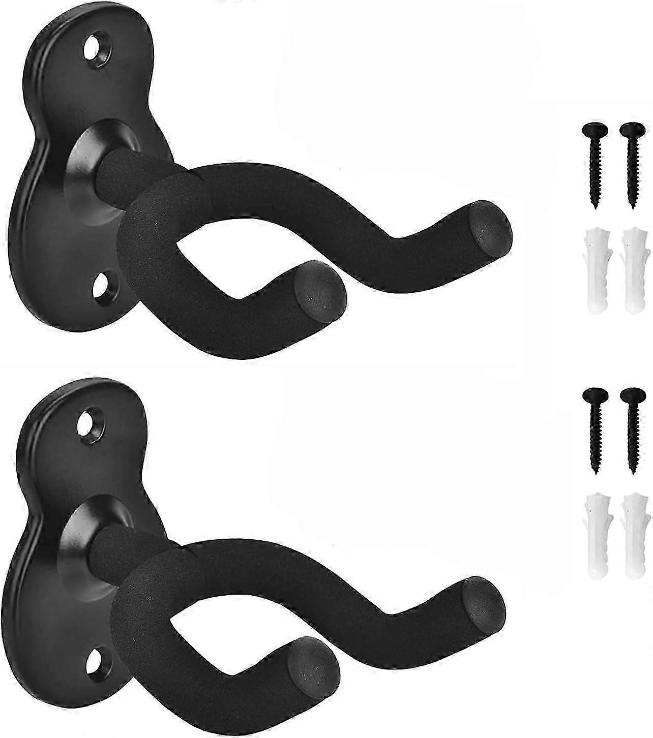 2er Pack Gitarrenhalter Wandhalterung Gitarrenaufhänger, Gitarren Wandhalterung Display Halterung Haken für E-Gitarre, klassische Akustik Gui SZRH A-C
