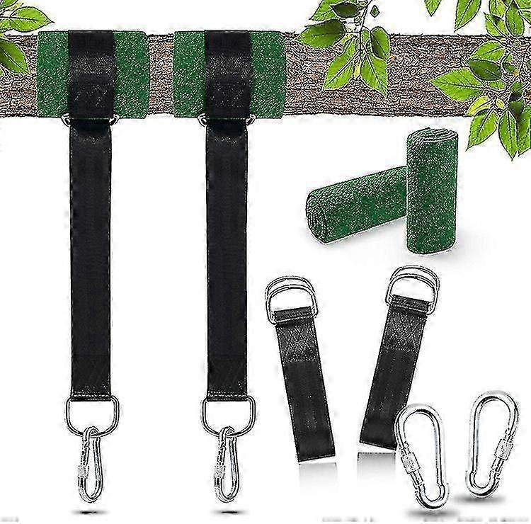 Tree Swing Hanging Straps Kit Heavy Duty Swing Hanger With Carabiners, Tree Protectors And Swivel Hook