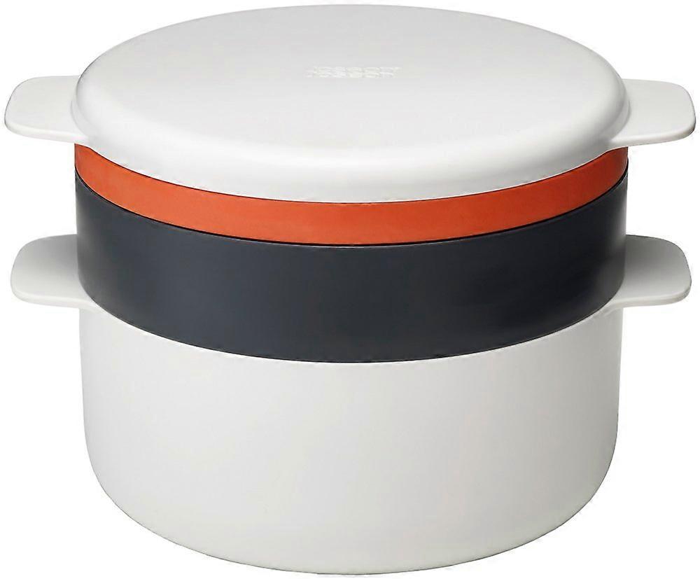 4 Piece Stackable Cooking Set for Cooking and Storing in Orange/Beige 2 Liter