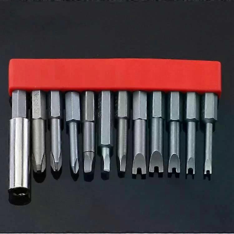 Screwdriver Bit Set-12 PCS Magnetic S2 Alloy Steel for Electric Screwdrivers